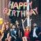 Happy Birthday Balloons Banner Gradient Color 16 Inch Mylar Foil Letters Balloons Happy Birthday Sign for Kids, Child, Adults, Boys & Girls Happy Birthday Decorations Birthday Banner